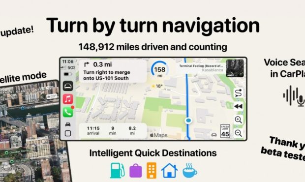 جریان های ویدیویی با برنامه جدید شکافی در دیوار Carplay پیدا می کنند جریان های ویدیویی با برنامه جدید شکافی در دیوار Carplay پیدا می کنند
